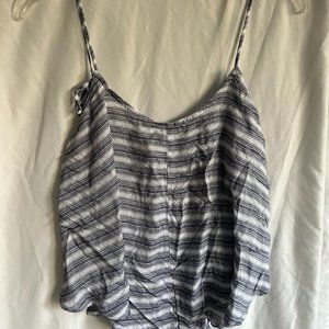 Free People Blue/White Striped Top